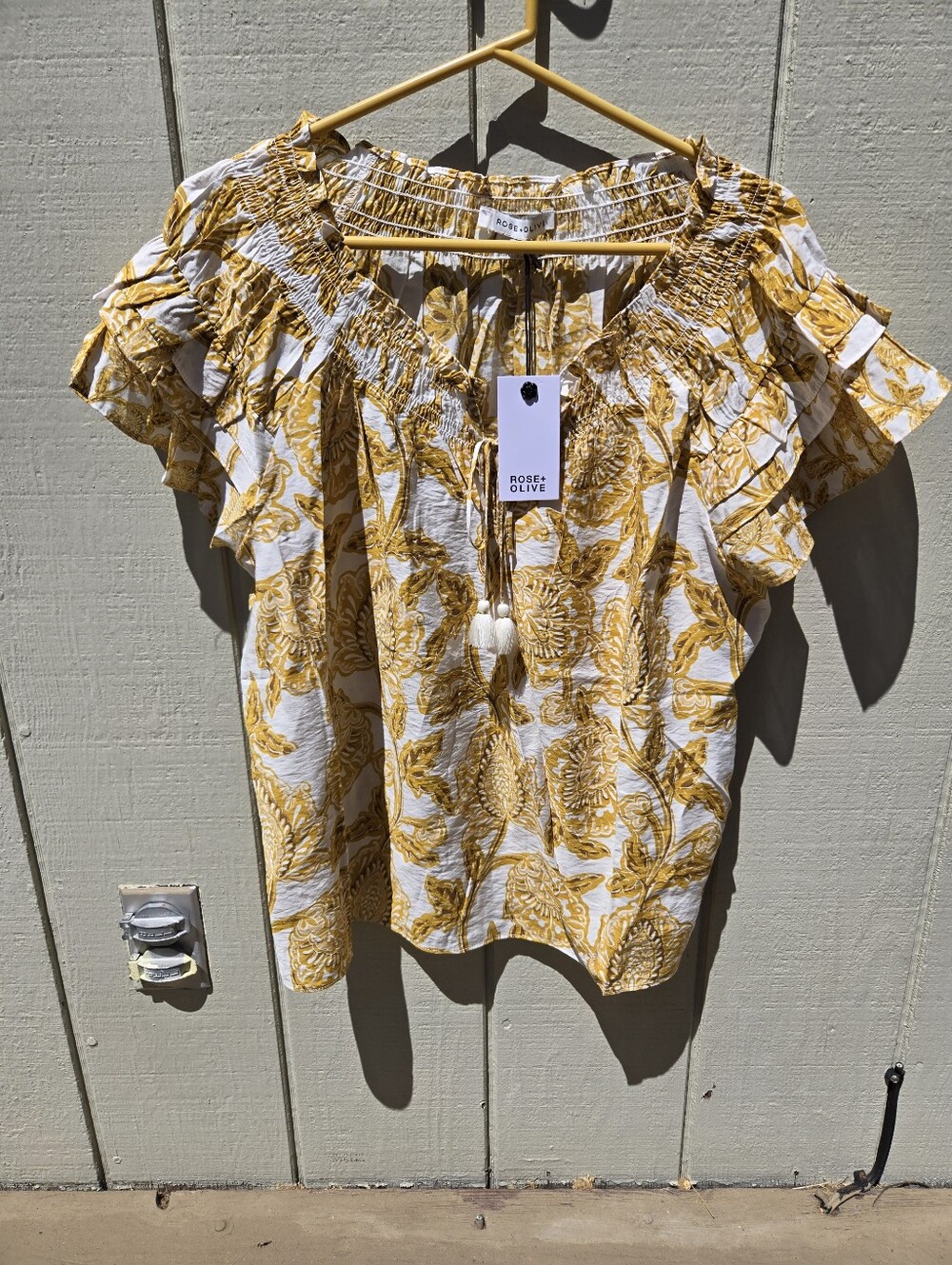 Rose & Olive Top Blouse XL